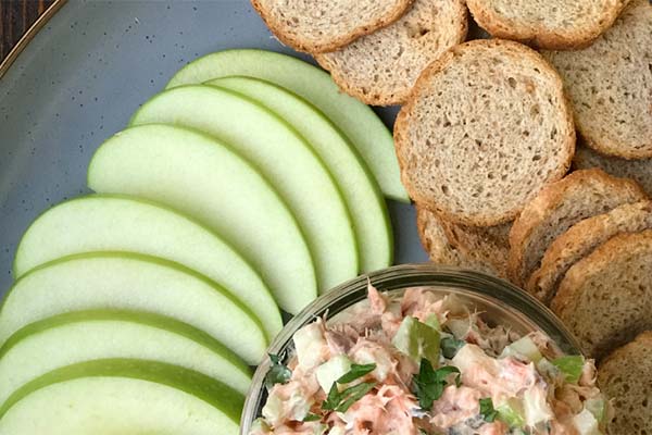 Smoked Copper River Salmon Apple Dip