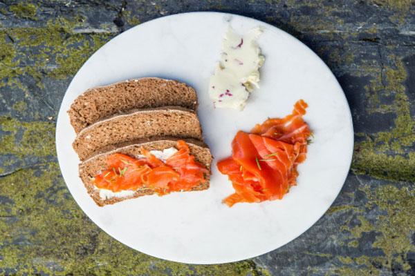 Copper River Salmon Spruce Tip Gravlax