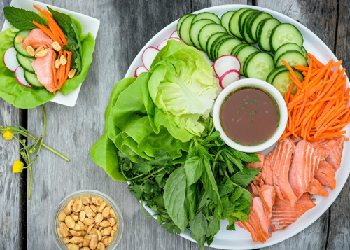 Copper River Salmon Lettuce Wraps