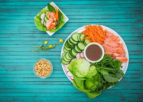 Copper River Salmon Lettuce Wraps